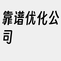 靠谱优化公司