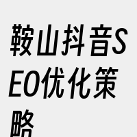 鞍山抖音SEO优化策略