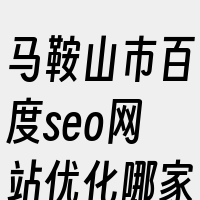 马鞍山市百度seo网站优化哪家专业