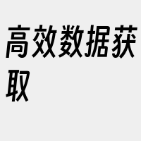 高效数据获取