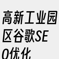 高新工业园区谷歌SEO优化