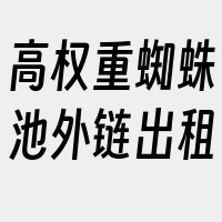 高权重蜘蛛池外链出租