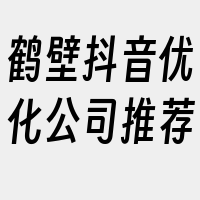 鹤壁抖音优化公司推荐