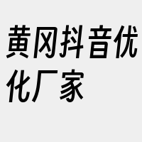 黄冈抖音优化厂家