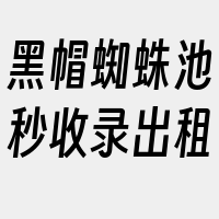 黑帽蜘蛛池秒收录出租