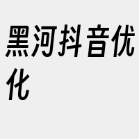 黑河抖音优化