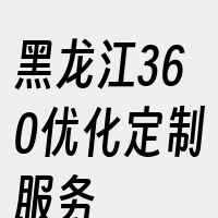 黑龙江360优化定制服务