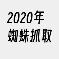 2020年蜘蛛抓取