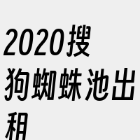 2020搜狗蜘蛛池出租