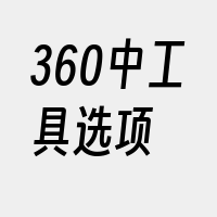 360中工具选项