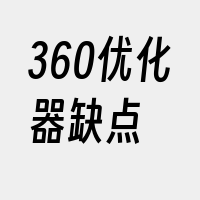 360优化器缺点