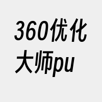 360优化大师pu