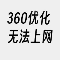 360优化无法上网