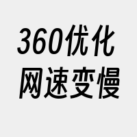 360优化网速变慢