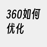 360如何优化