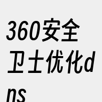 360安全卫士优化dns