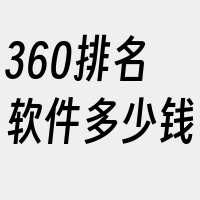 360排名软件多少钱