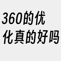 360的优化真的好吗