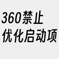 360禁止优化启动项