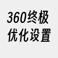 360终极优化设置