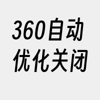 360自动优化关闭