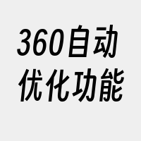 360自动优化功能