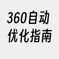 360自动优化指南