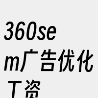 360sem广告优化工资