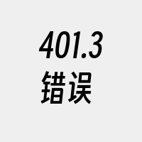 401.3错误