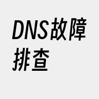 DNS故障排查