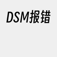 DSM报错