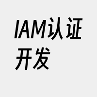 IAM认证开发