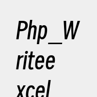 Php_Writeexcel