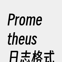 Prometheus日志格式