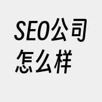 SEO公司怎么样