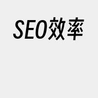 SEO效率