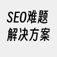 SEO难题解决方案