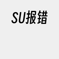 SU报错