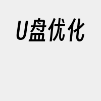 U盘优化