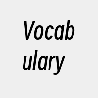 Vocabulary