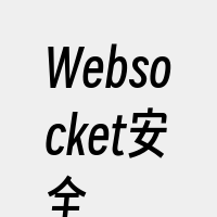 Websocket安全