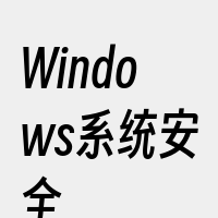 Windows系统安全