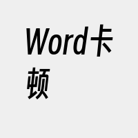 Word卡顿