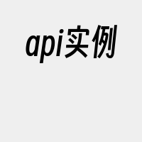 api实例