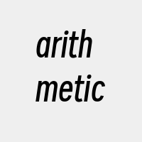 arithmetic