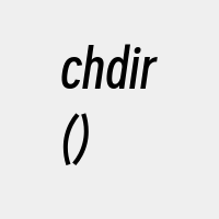 chdir()