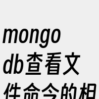 mongodb查看文件命令的相关词