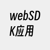 webSDK应用